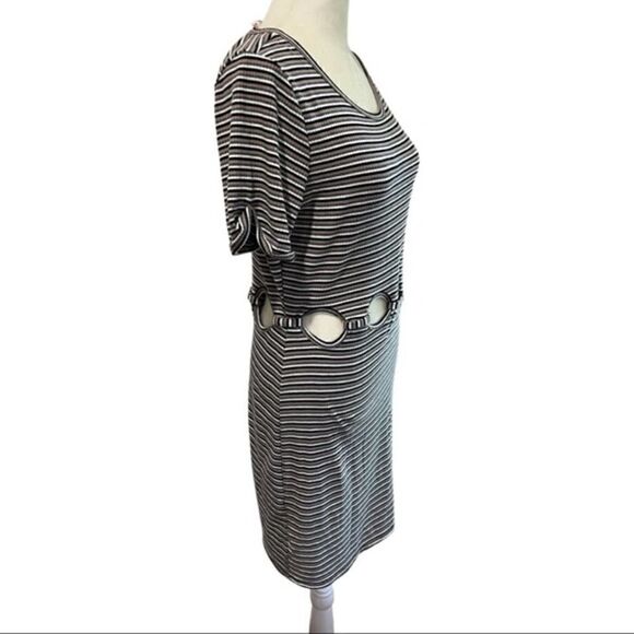 Emory park cutout striped t shirt dress size Large - Picture 3 of 6